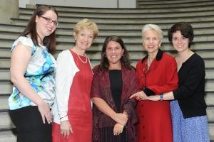 The 2012 Alice Paul Award Recipients pose for a picture with Professor Jen Lawless.